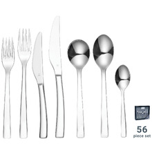 56 Piece Tablekraft Amalfi Stainless Steel Cutlery Set